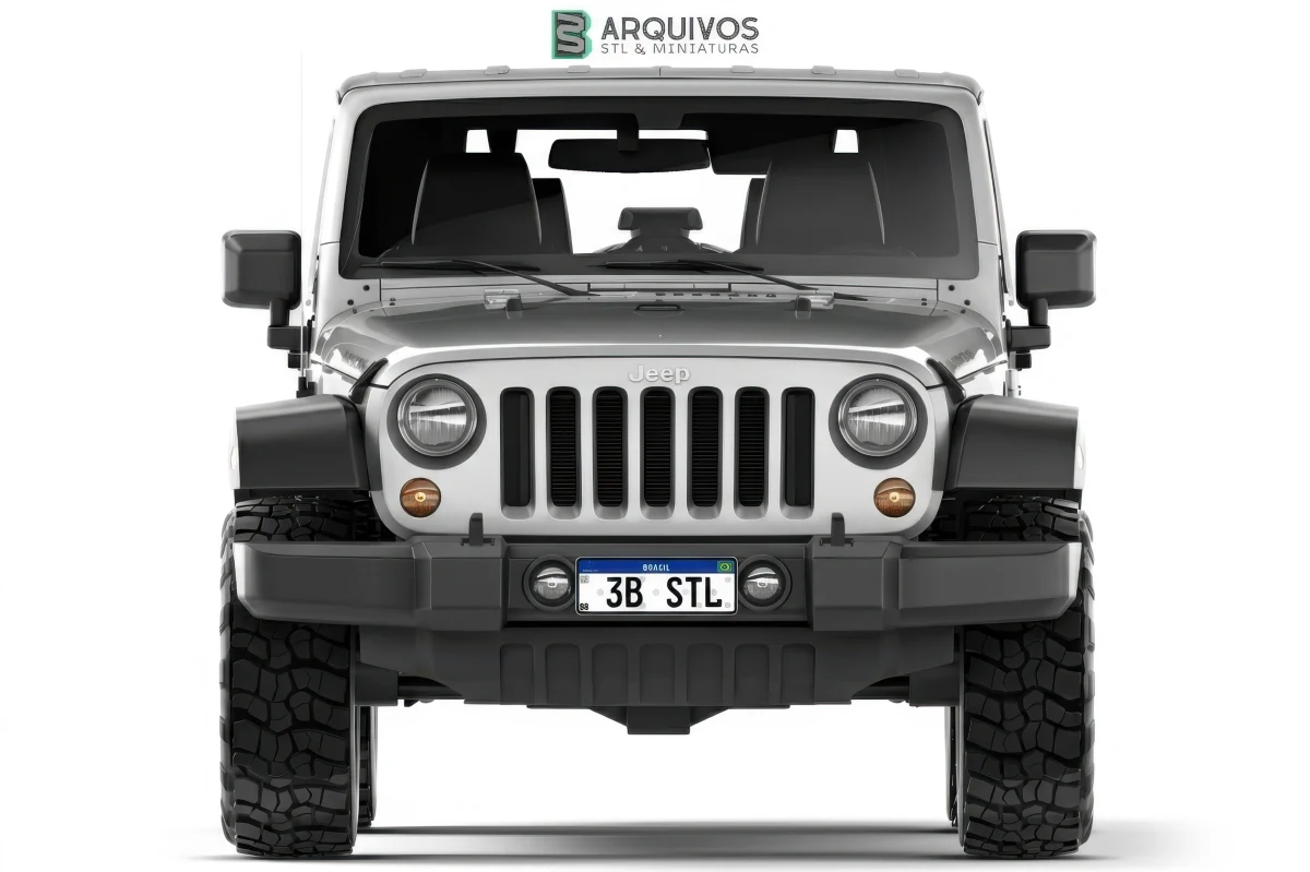 Modelo 3D STL - Jeep Wrangler Rubicon Hardtop — foto 4